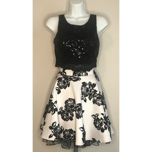 CITY TRIANGLES 2 Pc Black/White Size 3 Outfit